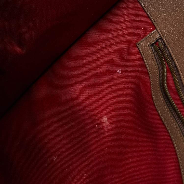 Pre Owned Gucci x Disney Multicolor Donald Duck GG Supreme Canvas and Leather Interlocking G Shopping Tote