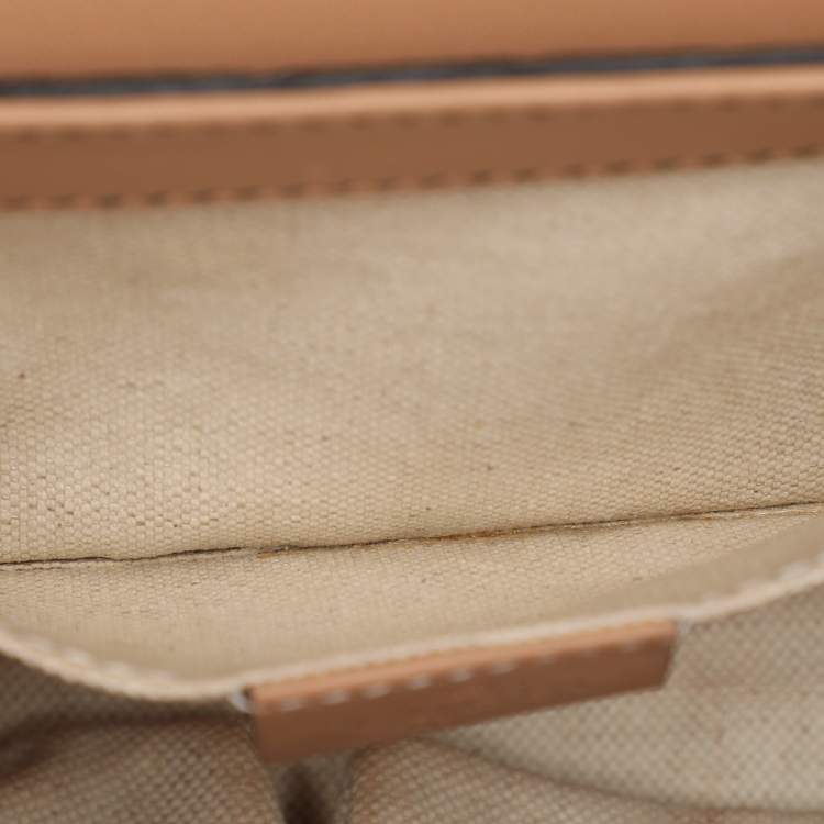 Pre Owned Gucci Beige Guccissima Leather Medium Emily Chain Shoulder Bag