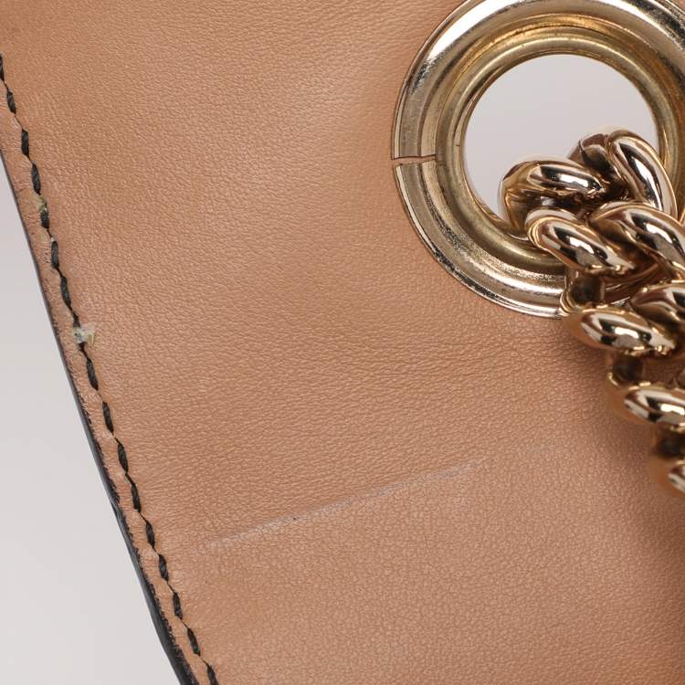 Pre Owned Gucci Beige Guccissima Leather Medium Emily Chain Shoulder Bag