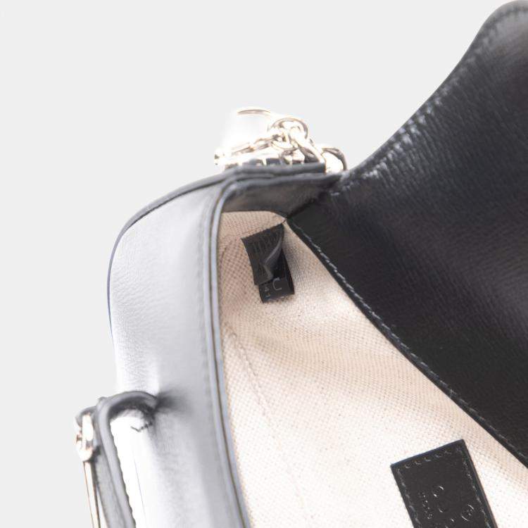 Pre Owned Gucci Brown Mini Leather Asymmetric Horsebit 1955 Satchel