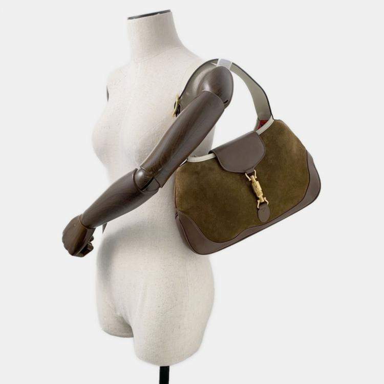 Pre Owned Gucci Shoulder Bag Jackie Suede Vault