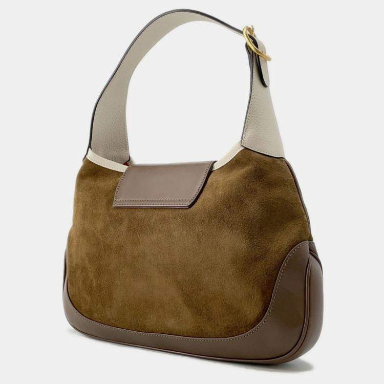 Pre Owned Gucci Shoulder Bag Jackie Suede Vault