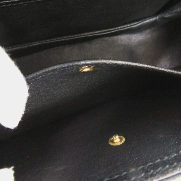 Pre Owned Gucci Bamboo Leather Black Handbag