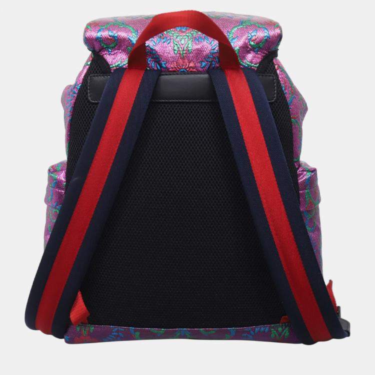 Pre Owned GG Multicolor Brocade Backpack