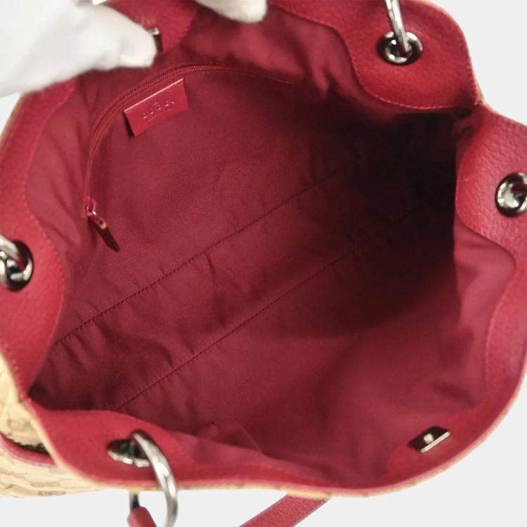 Pre Owned Gucci Beige Canvas GG Hobo Handbag