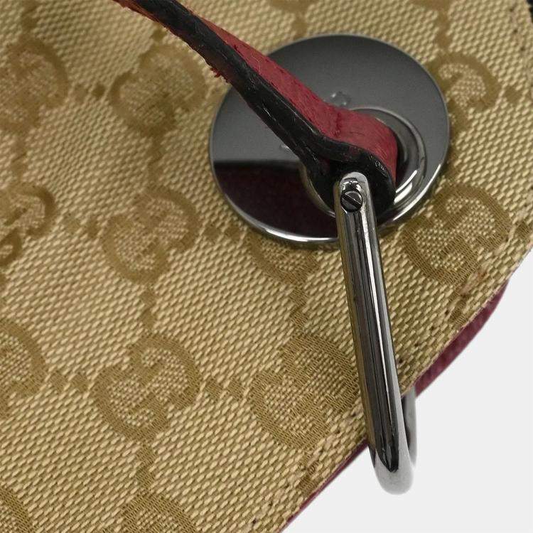 Pre Owned Gucci Beige Canvas GG Hobo Handbag