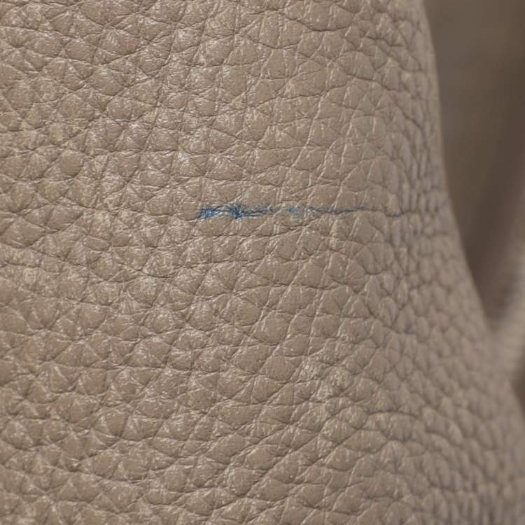 Pre Owned Gucci Taupe Leather Soho Disco Hobo