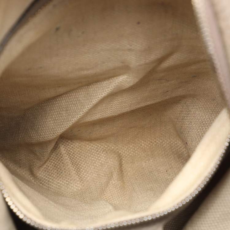 Pre Owned Gucci Taupe Leather Soho Disco Hobo