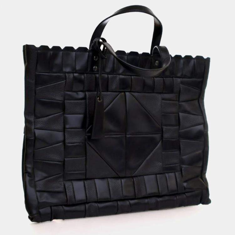 Pre Owned Gucci Calfskin Patchwork Tote
