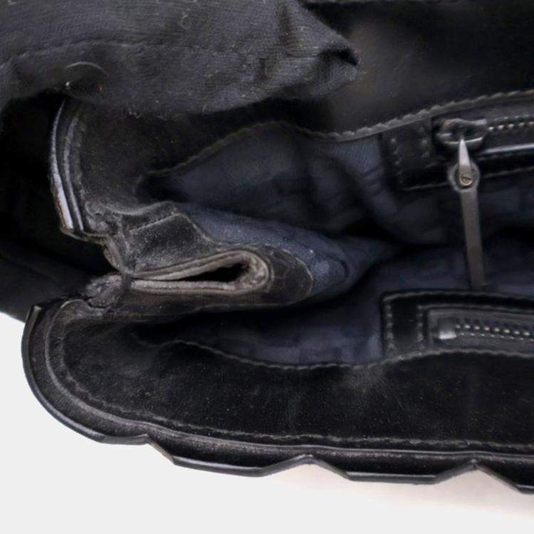 Pre Owned Gucci Calfskin Patchwork Tote