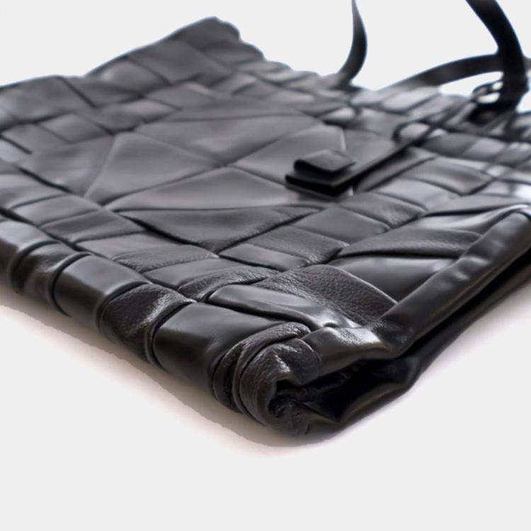 Pre Owned Gucci Calfskin Patchwork Tote