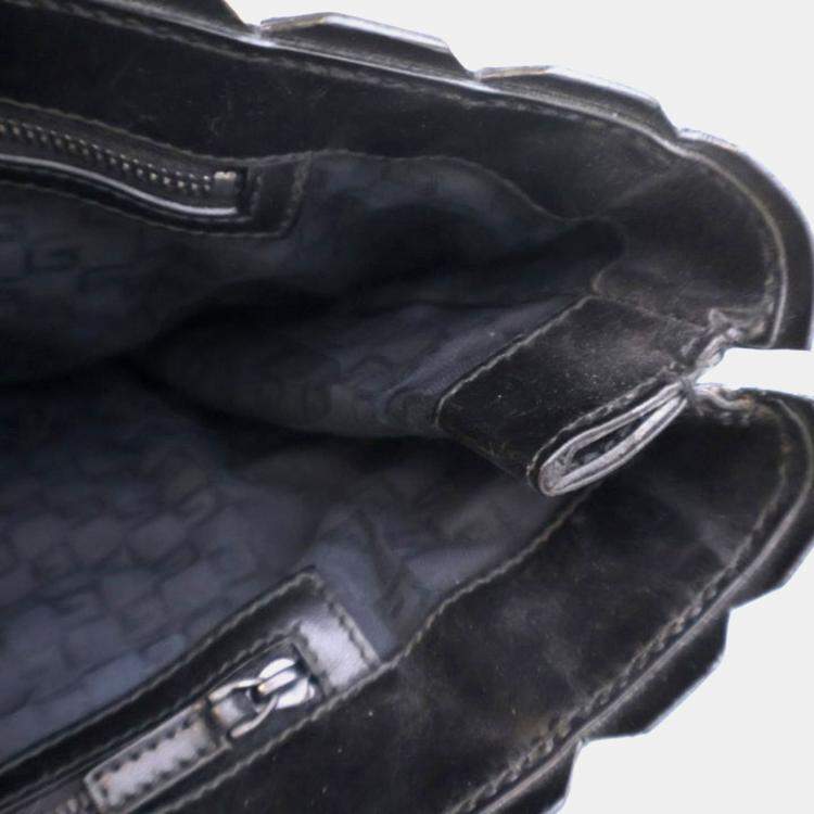 Pre Owned Gucci Calfskin Patchwork Tote