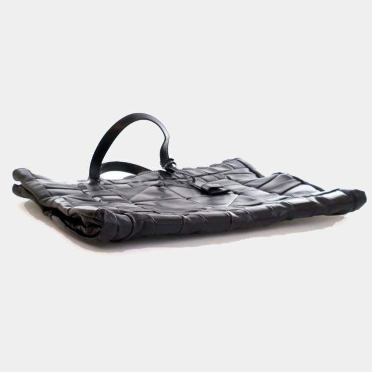 Pre Owned Gucci Calfskin Patchwork Tote