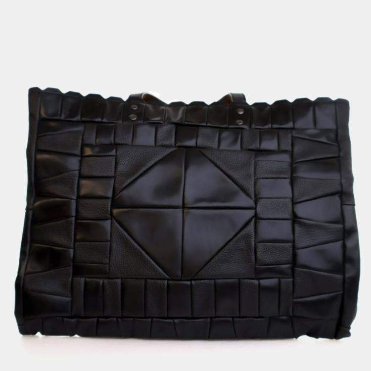 Pre Owned Gucci Calfskin Patchwork Tote