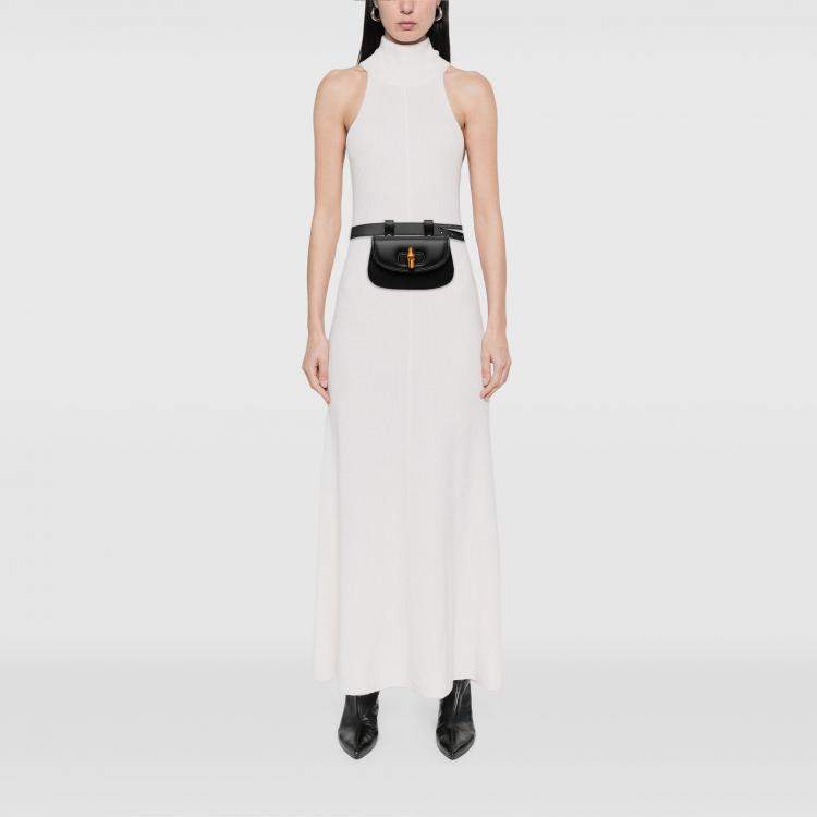 مملوكة مسبقًا حقيبة خصر غوتشي بامبو 1947 جلد صغيرة