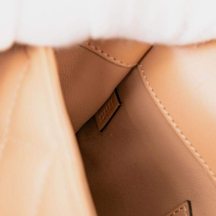 Pre Owned Gucci Brown Mini Leather Deco Chain Shoulder Bag