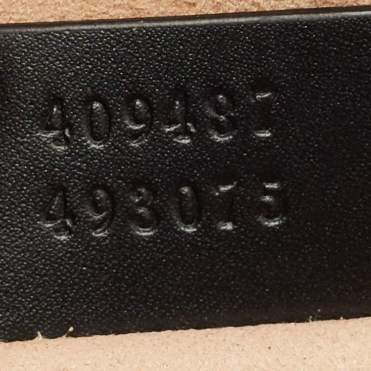 Pre Owned Gucci Black Guccissima Leather Small Padlock Shoulder Bag