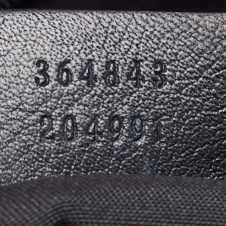 Pre Owned Gucci Black Guccissima Leather Medium Sukey Hobo