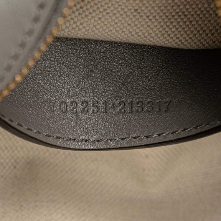 Pre Owned Gucci Grey Mini GG Matelasse Leather Marmont Satchel