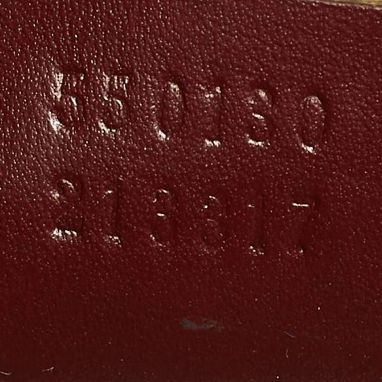 Pre Owned Gucci Burgundy Leather Arli Tote