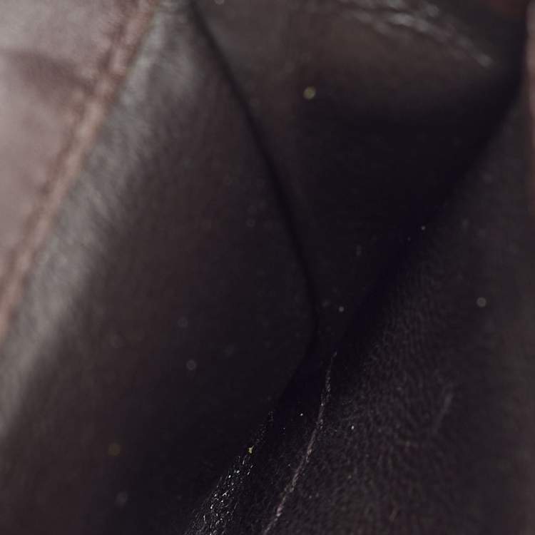 Pre Owned Gucci Beige/Brown Canvas and Leather Web GG Reins Compact Wallet