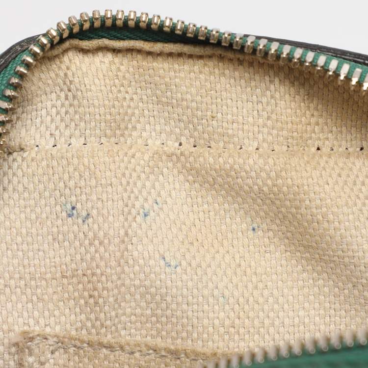 Pre Owned Gucci Green Leather Small Soho Disco Crossbody Bag