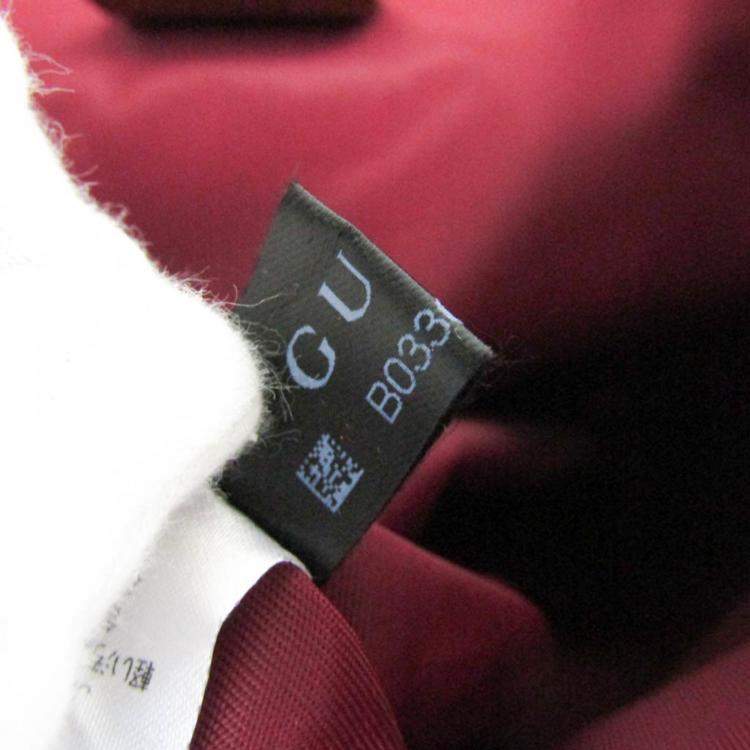 Pre Owned حقيبة ظهر غوتشي كانفاس جي جي جلد بيج بني