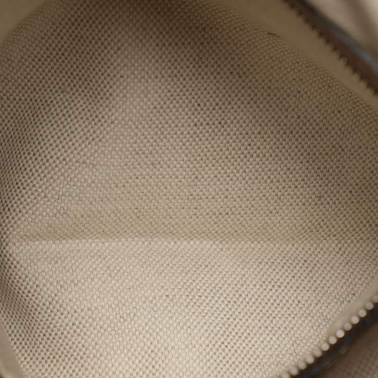 Pre Owned Gucci Brown/Beige GG Canvas Medium Techno Horsebit Hobo