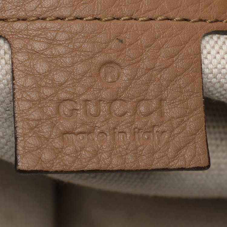 Pre Owned Gucci Brown/Beige GG Canvas Medium Techno Horsebit Hobo