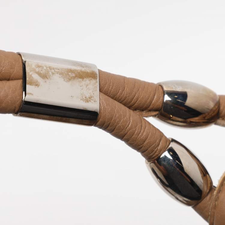 Pre Owned Gucci Brown/Beige GG Canvas Medium Techno Horsebit Hobo