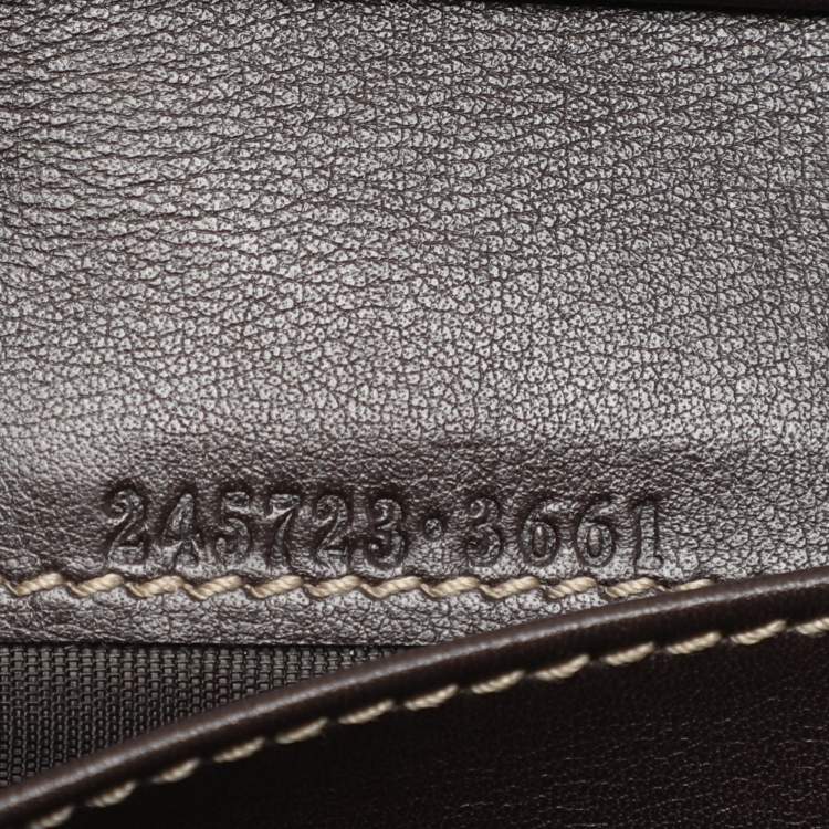 Pre Owned Gucci Beige/Brown GG Canvas Lovely Heart Continental Wallet