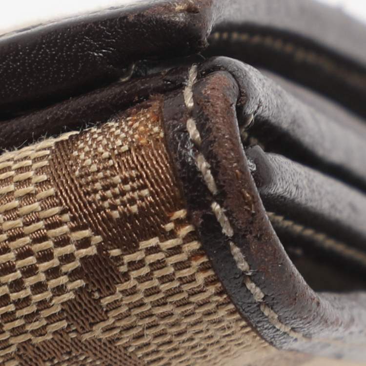 Pre Owned Gucci Beige/Brown GG Canvas Lovely Heart Continental Wallet