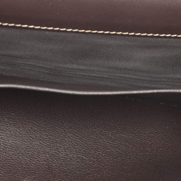 Pre Owned Gucci Beige/Brown GG Canvas Lovely Heart Continental Wallet