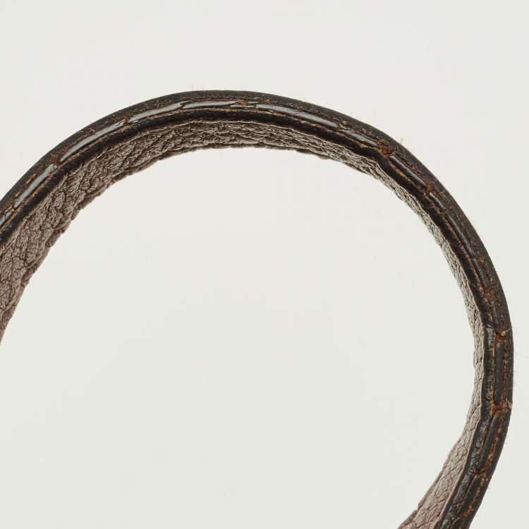 Pre Owned Gucci Brown Guccissima Leather Bamboo Tassel Tote