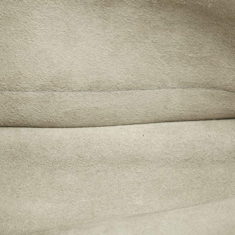 Pre Owned Gucci Light Blue Leather Soft Jackie Flap Shoulder Bag