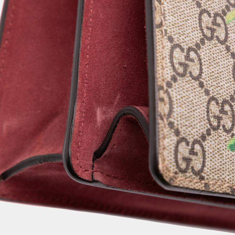 Pre Owned Gucci Medium GG Supreme Blooms Dionysus Shoulder Bag