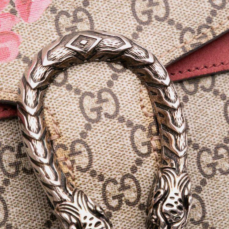 Pre Owned Gucci Medium GG Supreme Blooms Dionysus Shoulder Bag