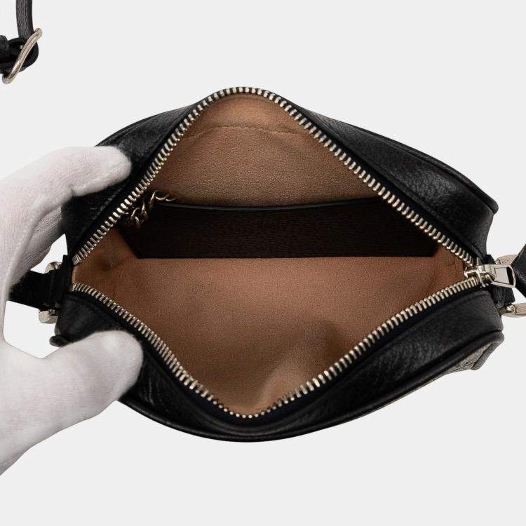 Pre Owned Gucci Grey Mini GG Supreme Ophidia Crossbody