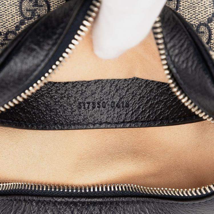 Pre Owned Gucci Grey Mini GG Supreme Ophidia Crossbody