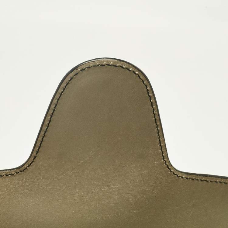 Pre Owned Gucci Pale Gold Guccissima Leather Large Emily Chain Shoulder Bag