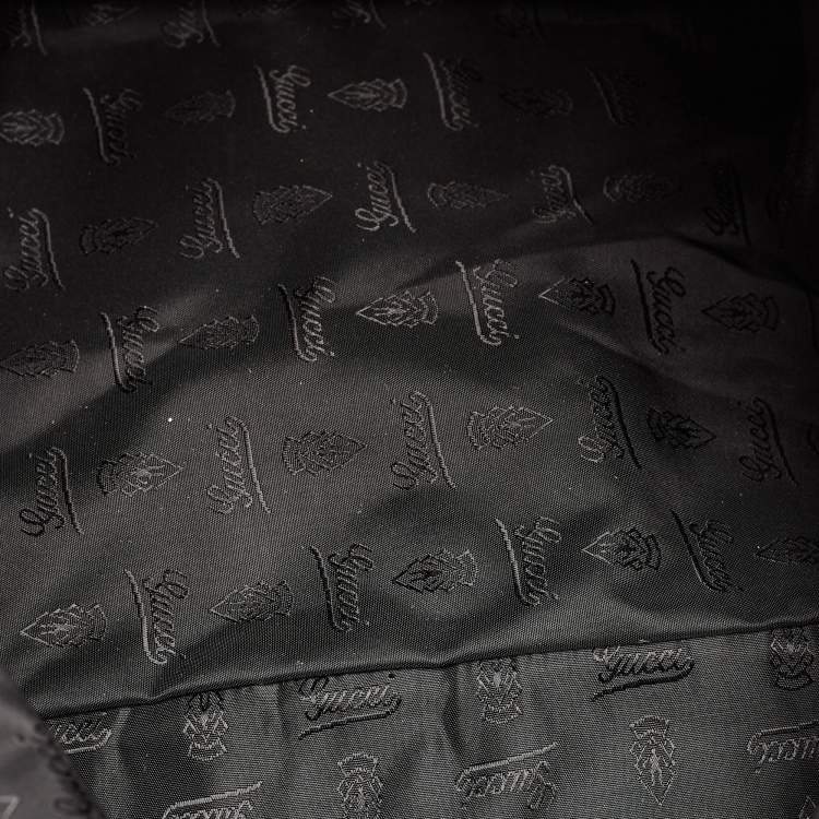 Pre Owned Gucci Metallic Leather Large Hysteria Satchel