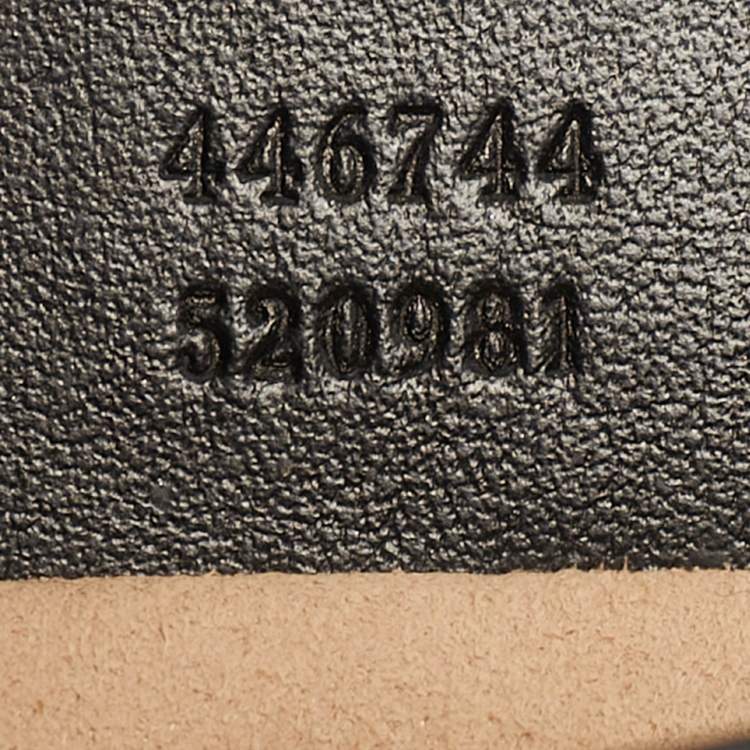 Pre Owned Gucci Black Matelassé Leather Mini GG Marmont Shoulder Bag