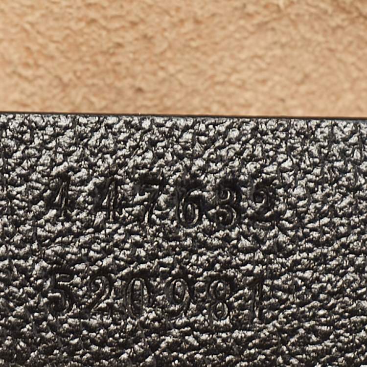 Pre Owned Gucci Black/Beige GG Canvas and Leather Small GG Marmont Camera Bag