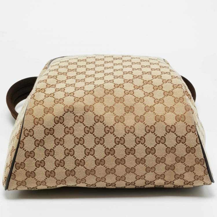 Pre Owned Gucci Beige/Brown GG Canvas Backpack