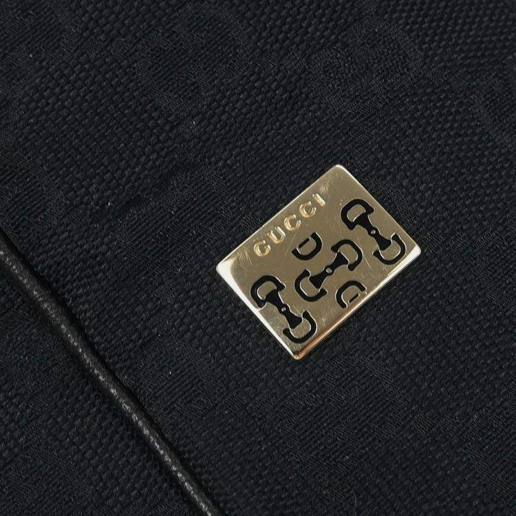 Pre Owned Gucci Black GG Tote Bag