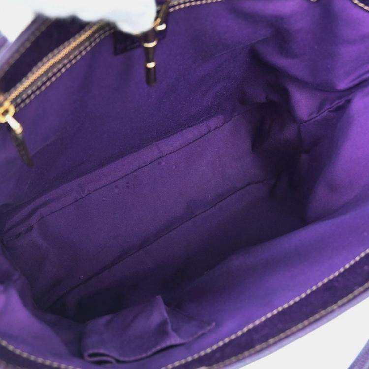 Pre Owned Gucci Brown Beige Jackie Tote Bag