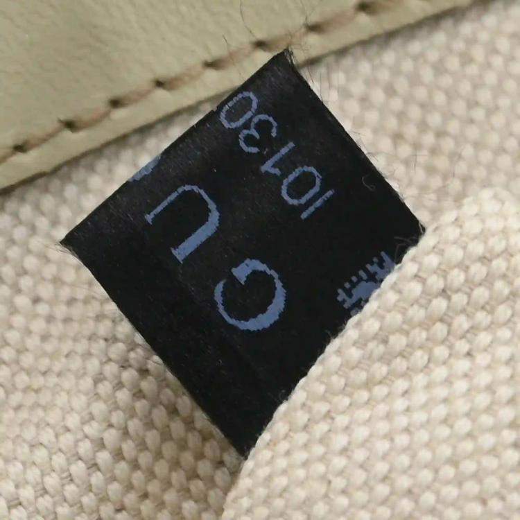 Pre Owned Gucci Beige Heart Bit GG 2way Tote Bag