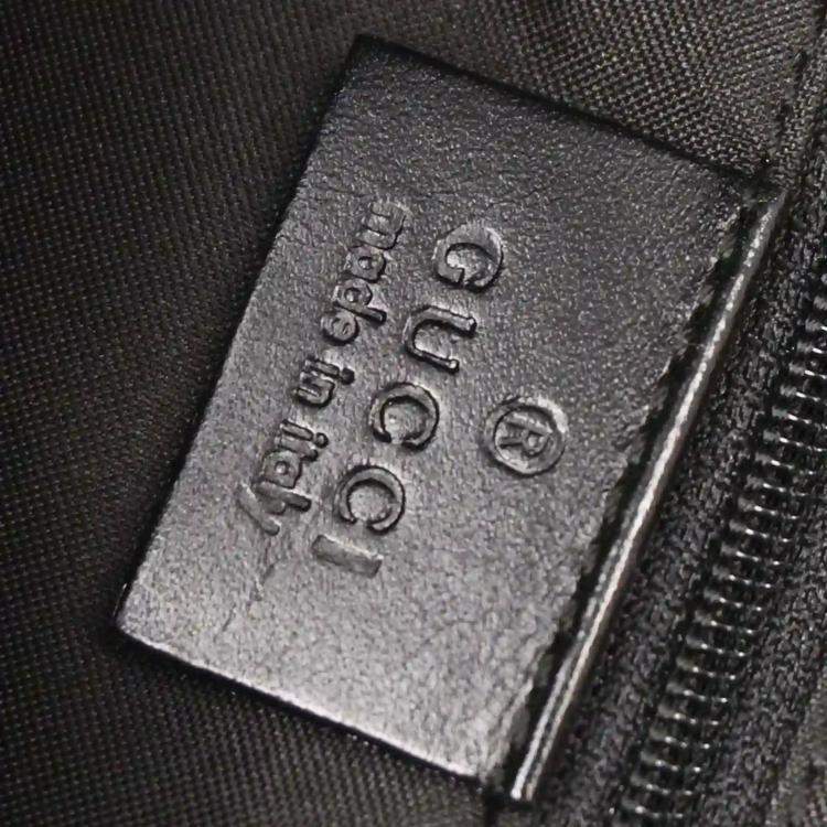 Pre Owned Gucci Black GG Jackie Handbag