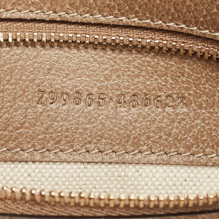 Pre Owned Gucci Beige Ombre Leather Small Diana Bucket Bag