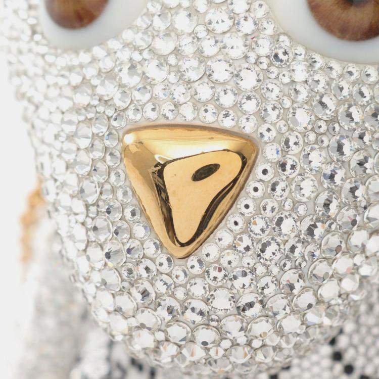 Pre Owned Gucci GG Teddy Bear Swarovski Clear Multicolor Shoulder Bag